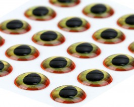Ultra 3D Epoxy Eyes, Golden Honey, 8 mm